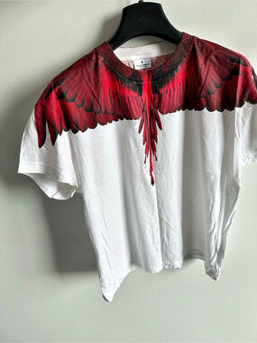 Marcelo Burlon County of Milan Icon Wings T-Shirt White & Red